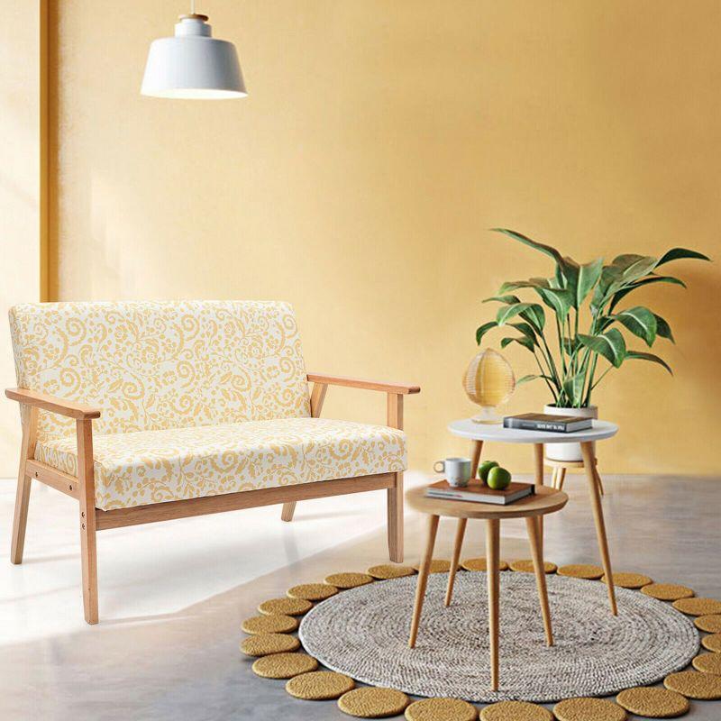 George Oliver Modern Fabric Loveseat Sofa Couch Upholstered 2-Seat Armchair