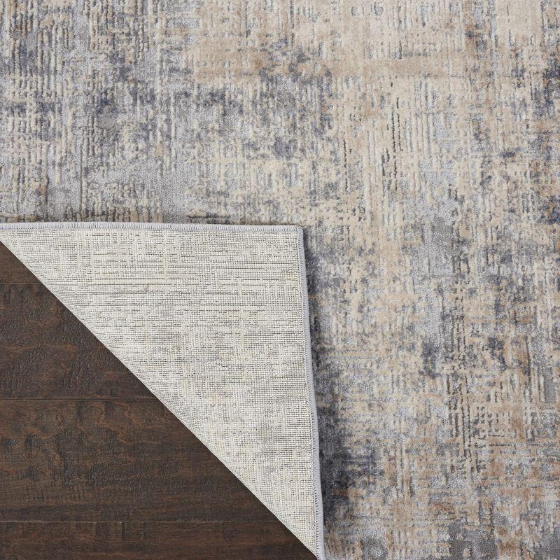 Nourison Rustic Textures Abstract Indoor Area Rug Grey/Beige 3'11" x 5'11"