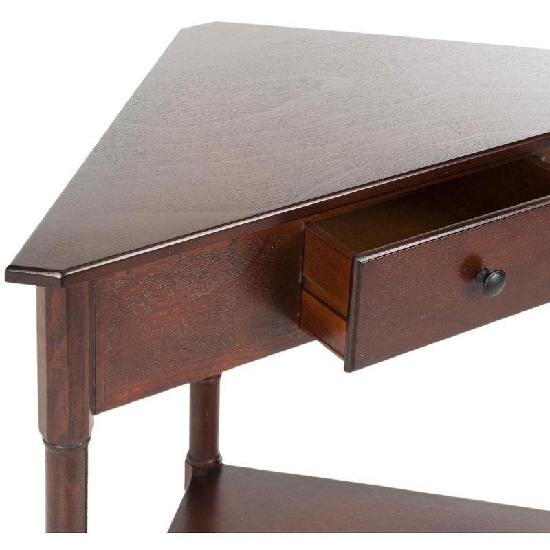 Gomez Corner Table - AMH5709D - Brown - Safavieh Couture