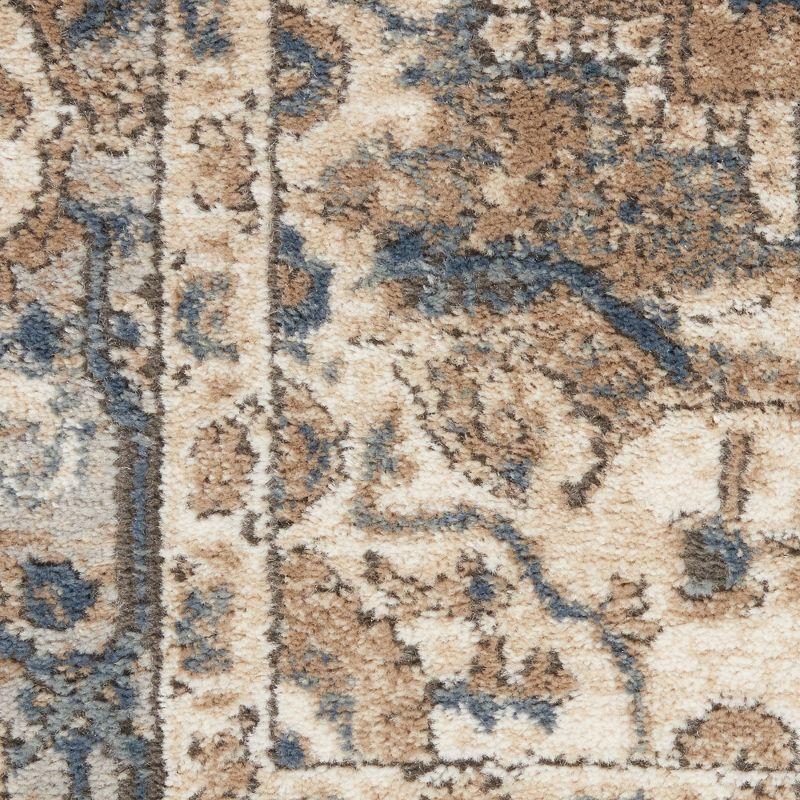Nourison Concerto Center Medallion Indoor Rug Beige Grey 3'9" x 5'9"