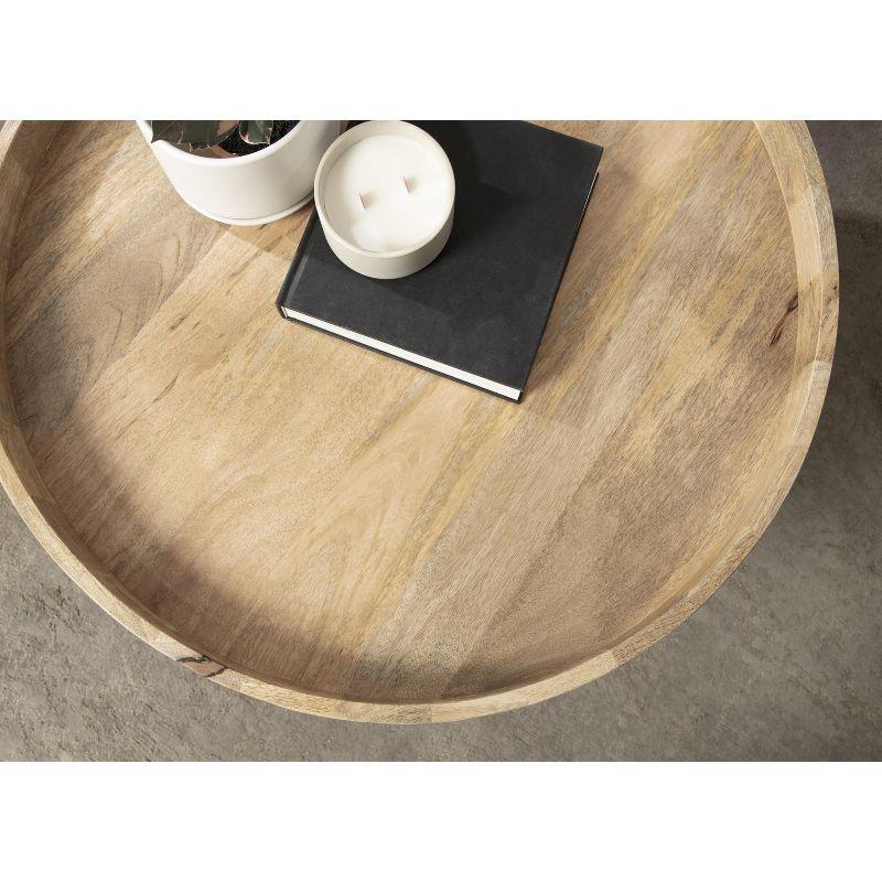 Kate and Laurel Avery Round Wood Coffee Table