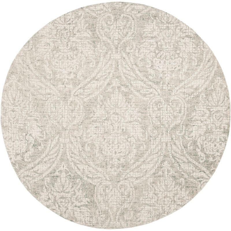 Rosemarie Abstract Handmade Tufted Wool Gray/Ivory Area Rug