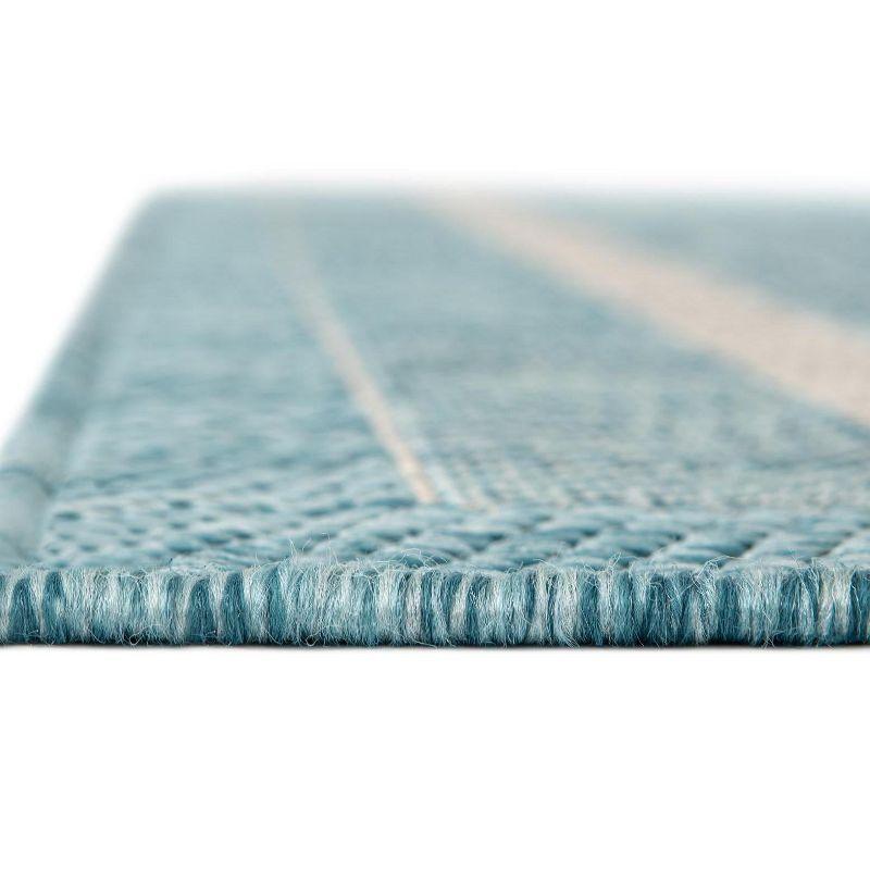 Unique Loom Outdoor Border Soft Border Border Woven Area Rug