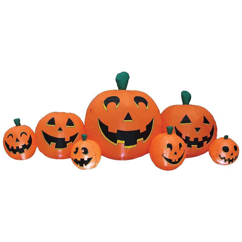 8.5 ft Inflatable Orange Pumpkin Patch Lawn Decoration