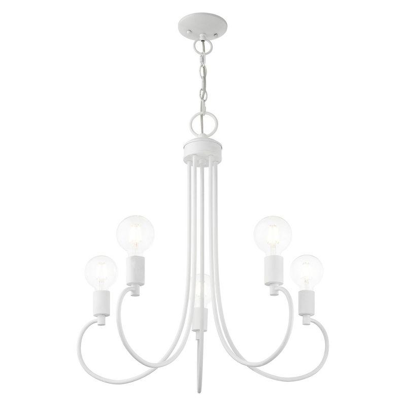Livex Lighting Bari 5 - Light Chandelier in  White