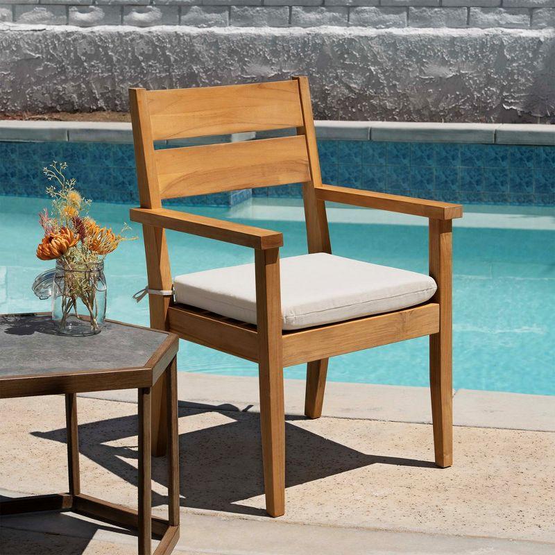 Honeycomb Outdoor Universal Seat Cushion (2-Pack) - Textured Solid Bone