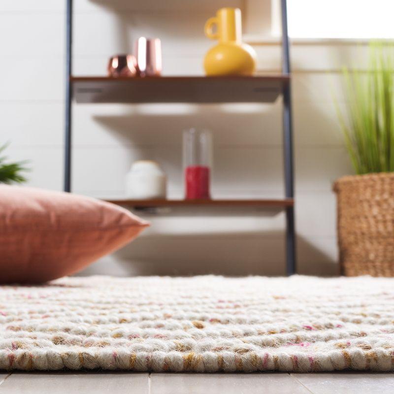 Natura NAT188 Hand Loomed Indoor Area Rug - Ivory/Red - 6'x9' - Safavieh