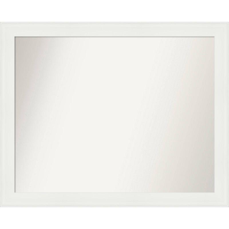 Vanity White Narrow Rectangular Bathroom Wall Mirror