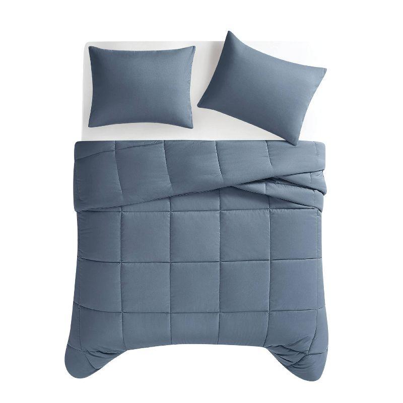 Truly Soft 2pc Twin/Twin Extra Long Comforter Set Blue