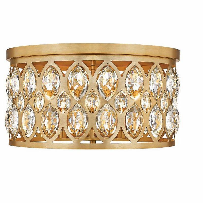 Z-Lite Dealey 5 - Light Flush Mount in  Heirloom Brass