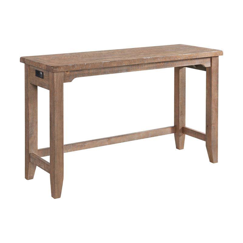 Highland 60" Sofa Bar Table with 4 Legs, Sandwash