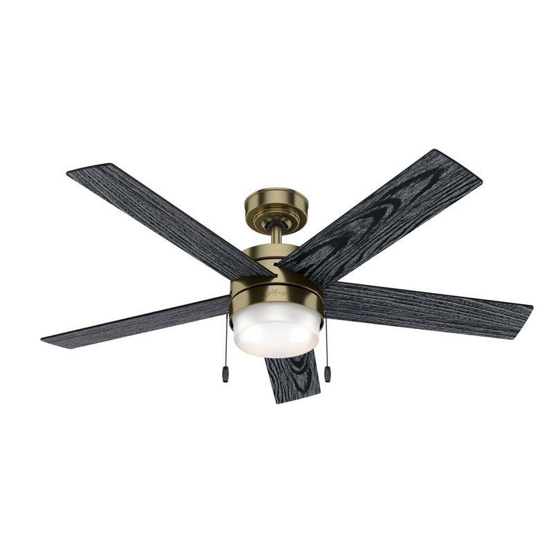 52" Claudette 5 - Blade LED Standard Ceiling Fan with Pull Chain and Light Kit Included