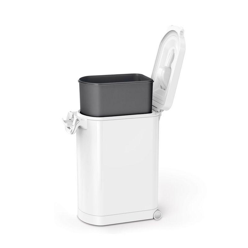 simplehuman Pet Food Storage Container Stainless Steel for Dog Food, Cat Food, and Bird Feed