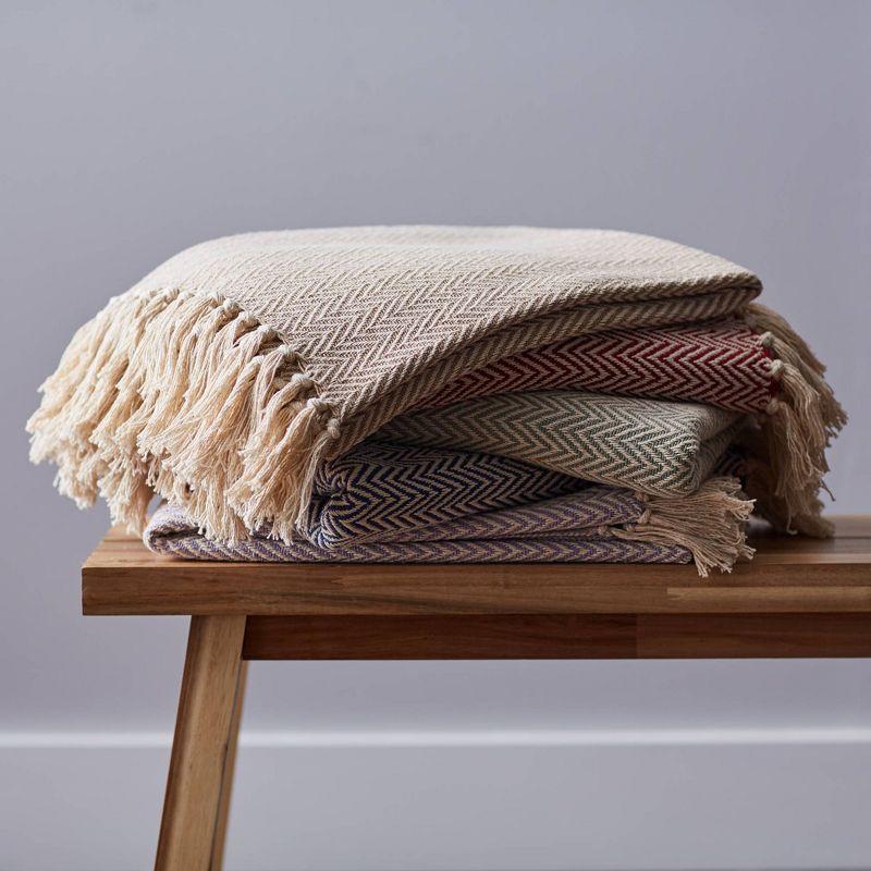 Design Imports Hand Woven Throw Blanket
