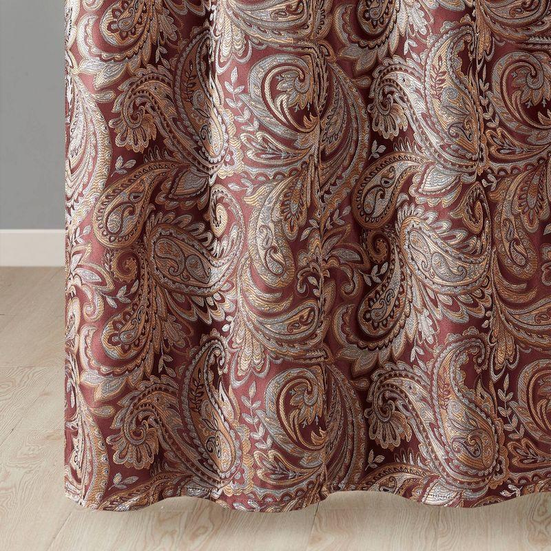 Madison Park Aubrey Paisley Jacquard Shower Curtain