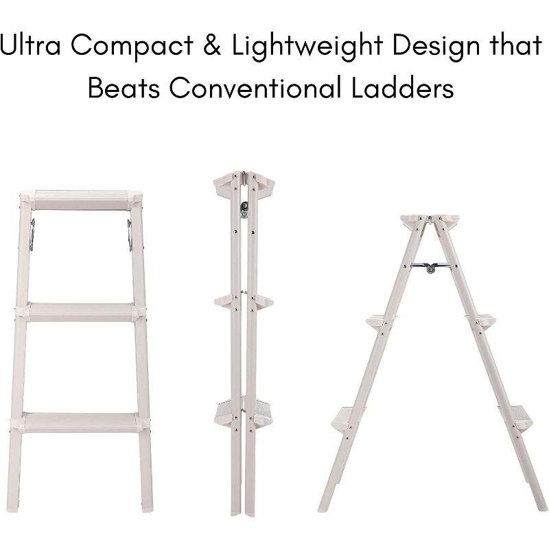 3 - Step Steel Lightweight Folding Step Ladder