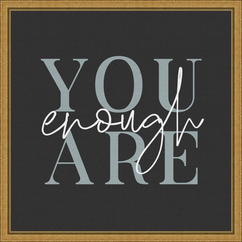 Amanti Art Daily Affirmations VI by Wild Apple Portfolio Canvas Wall Art Print Framed 16 x 16-in.