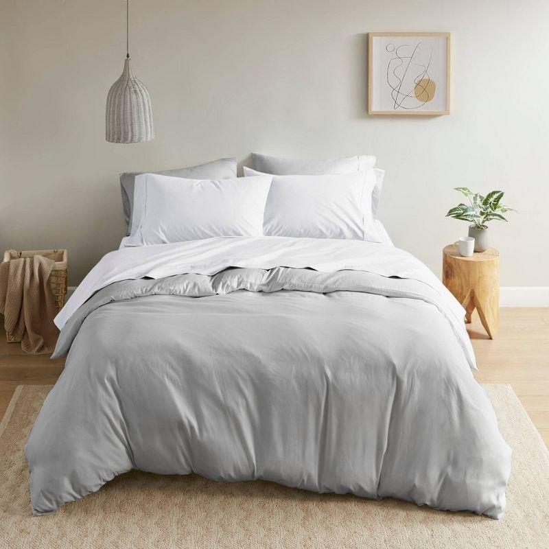 Peached Percale 200 Thread Count Relaxed Cotton Percale Sheet Set