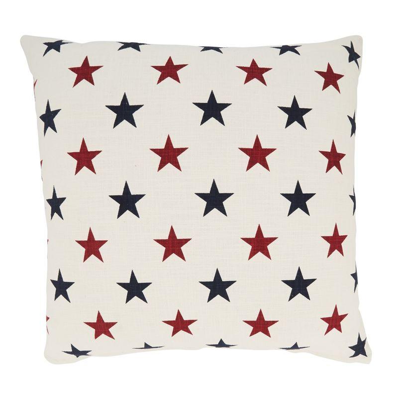 Saro Lifestyle Americana Stars Throw Pillow Cover