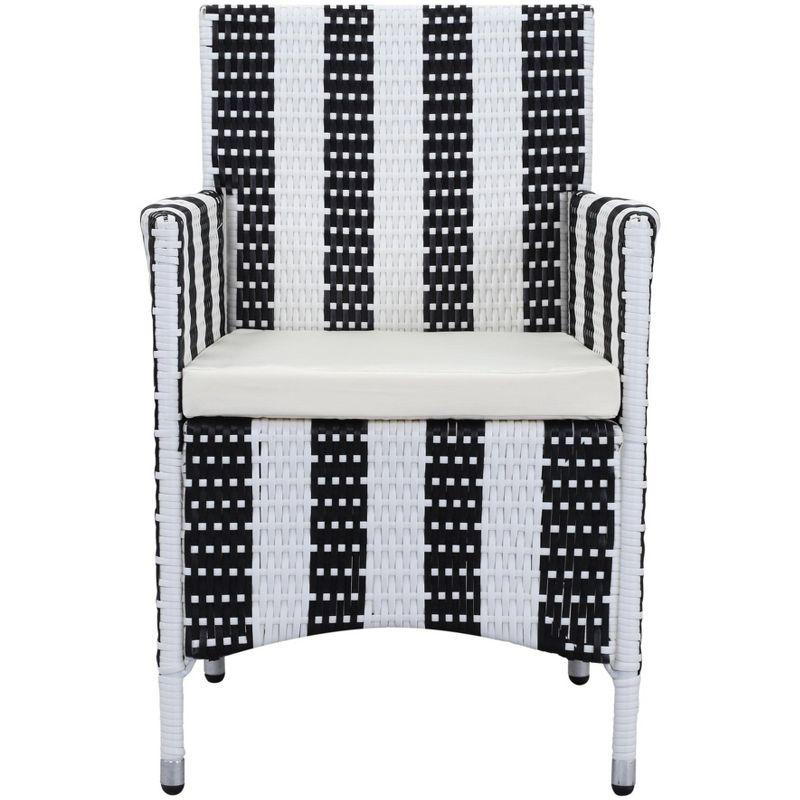 Kendrick Chair (Set Of 2) - Indoor/Outdoor - PAT2506 - Black/White - Safavieh