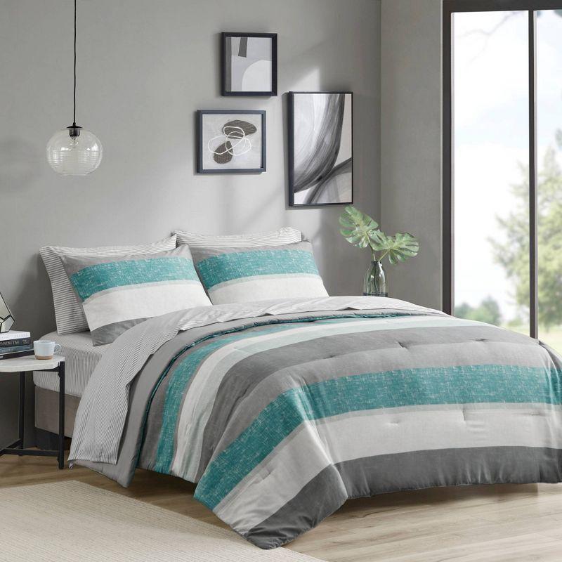 Madison Park Essentials Jaxon Comforter Set with Bed Sheets