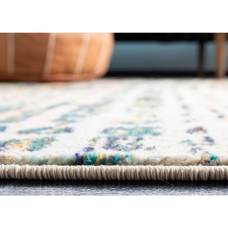 Madison MAD454 Power Loomed Indoor Area Rug - Beige/Navy - 6'7"x6'7" - Safavieh