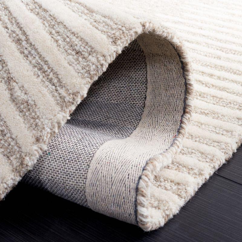 Abstract ABT478 Hand Tufted Area Rug - Natural/Ivory - 3'x5' - Safavieh .