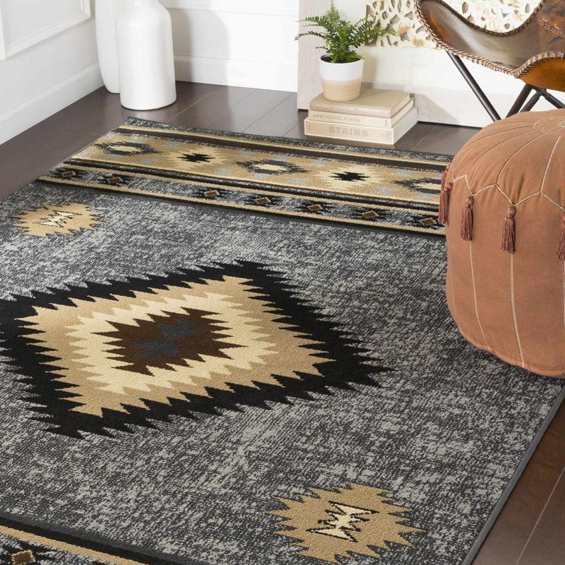 Hauteloom Buckhaven Brown Aztec Carpet