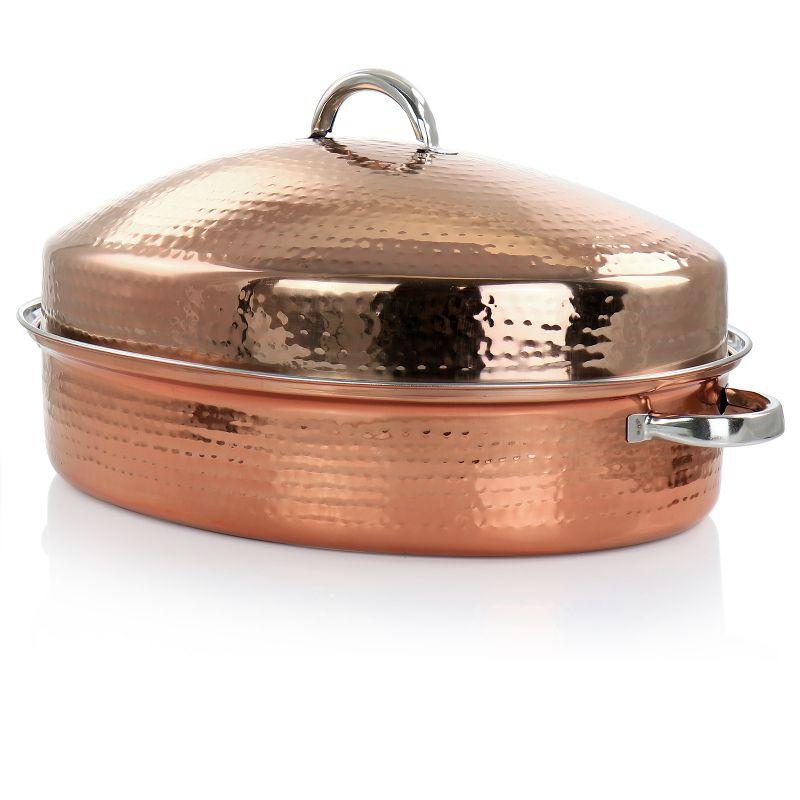 Gibson Home 3.75 in. Stainless Steel Roasting Pan