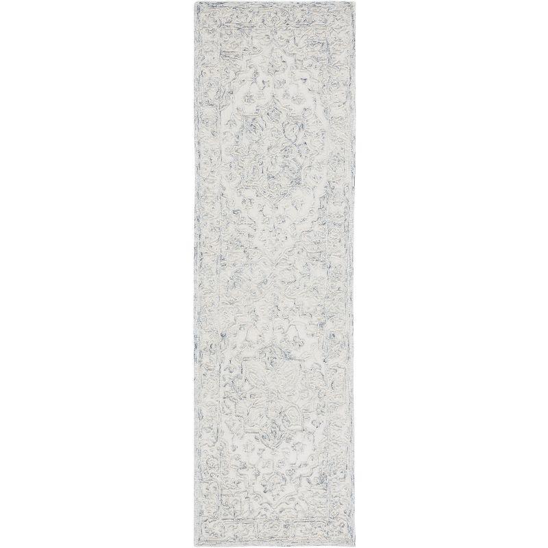Trace TRC302 Hand Tufted Runner Rug - Ivory/Charcoal - 2'3"x8' - Safavieh.
