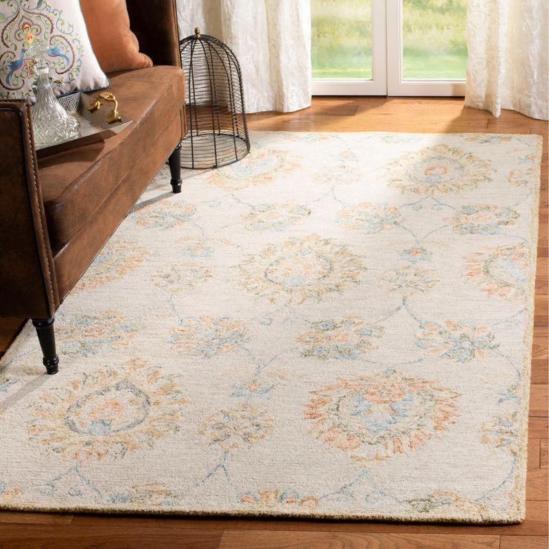 Blossom BLM560 Hand Tufted Area Rug - Beige/Sage - 8'x10' - Safavieh.