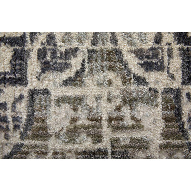 Kano Transitional Distressed Ivory/Taupe/Gray Area Rug