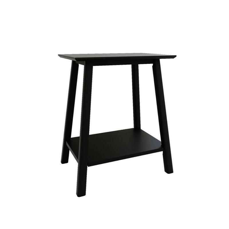 Plank+Beam Nightstand, Solid Wood Mid-Century Modern Bedside Table for Bedroom