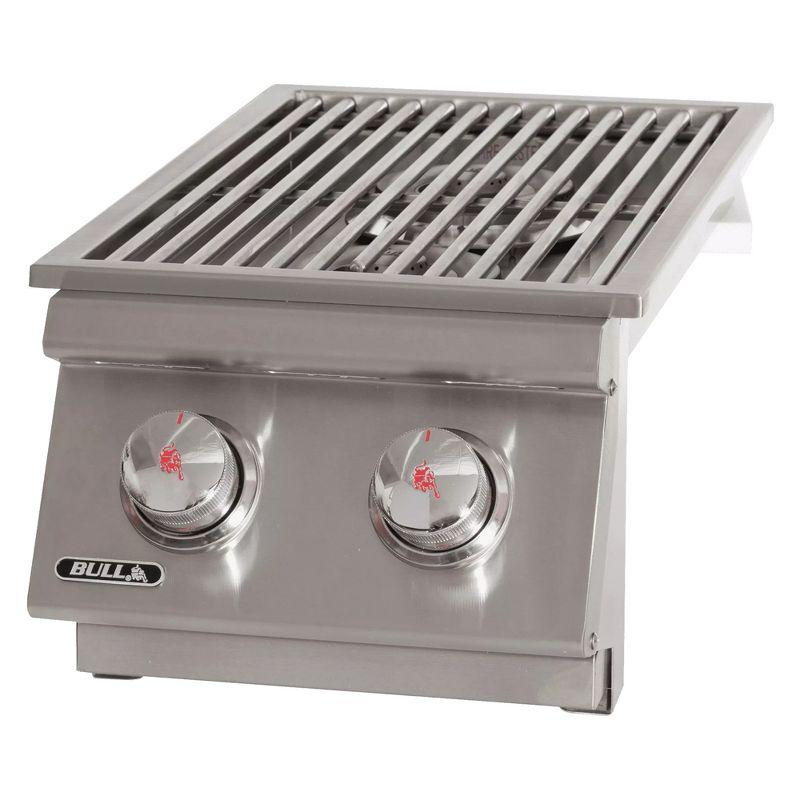 Bull 22,000 BTU Stainless Steel Double Side Burner with Brass Burners