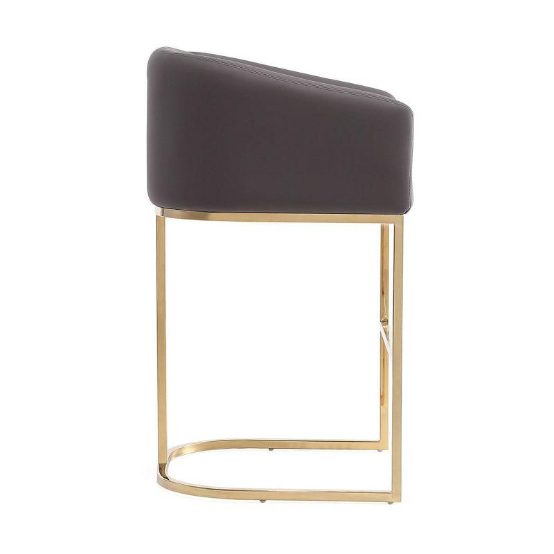 Lioba Upholstered Counter Stool with Metal Frame