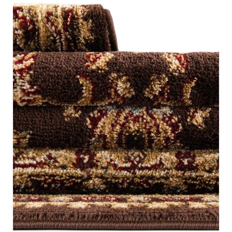 Unique Loom Voyage Collection Area Rug - St. Louis (4' 1" x 6' 1" Rectangle Brown/Green)