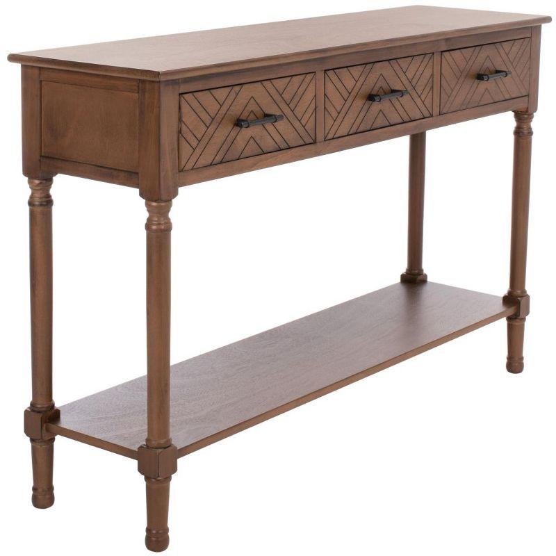 Peyton 3 Drawer Console Table - CNS5705C - Brown - Safavieh