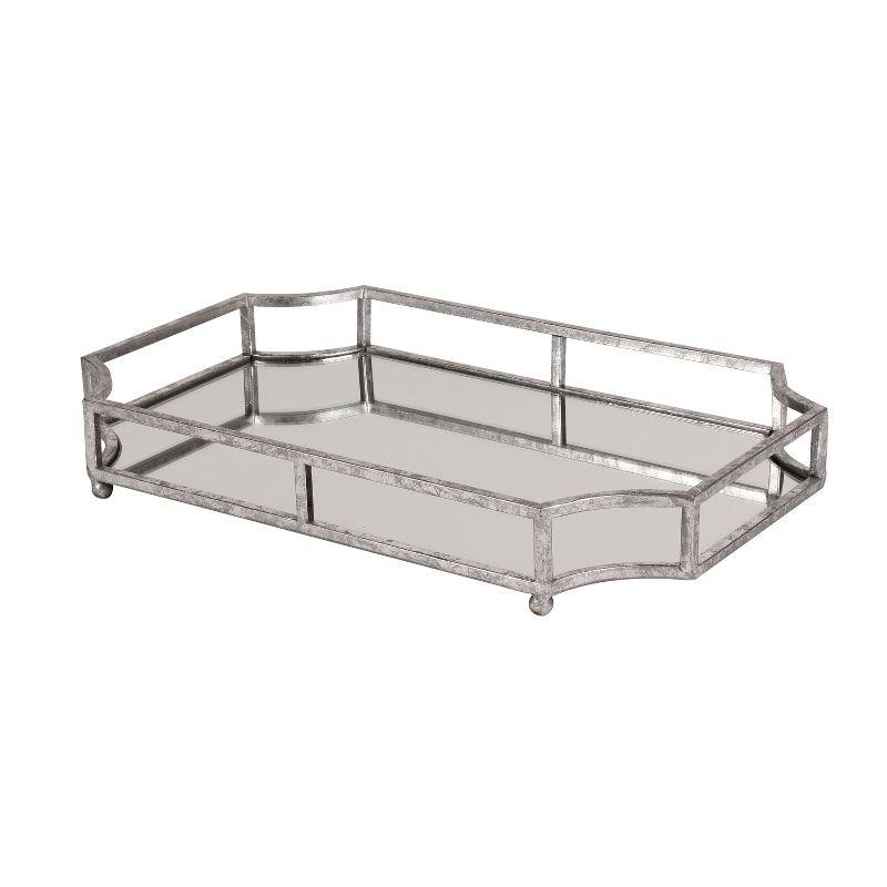 Kate and Laurel Ciel Tray, 12x18, Silver