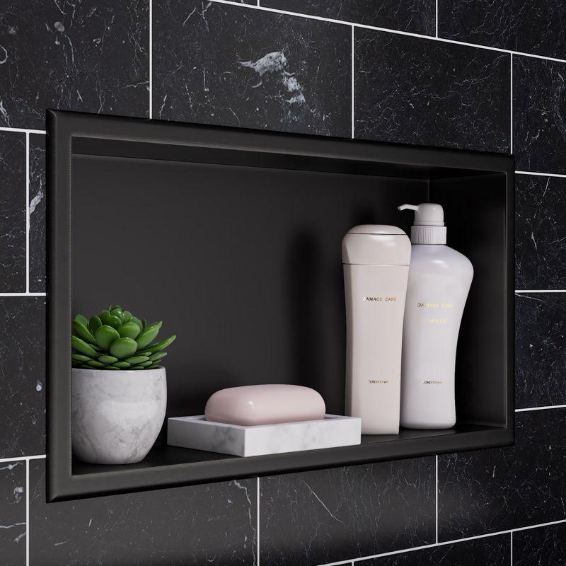 Adhesive Stainless Steel Shower Shelf