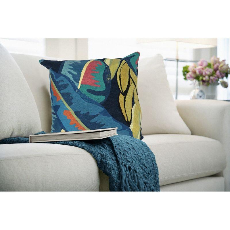 Tropical Multicolor Polyester Indoor/Outdoor Pillow 20"x20"