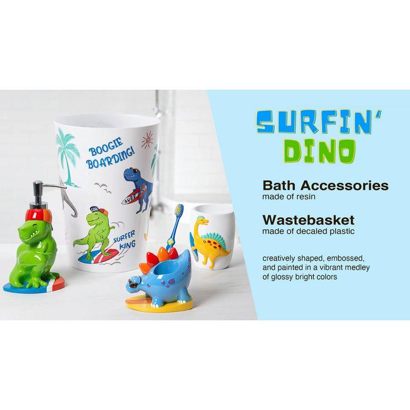 Allure Home Creations Surfin' Dino Wastebasket