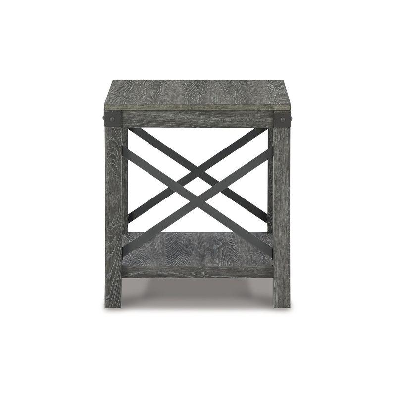 Signature Design by Ashley Casual Freedan End Table, Grayish Brown