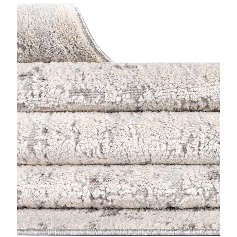 Unique Loom Caspian Collection Area Rug - Baku (9'  x 12' 2" Rectangle Gray/Silver)