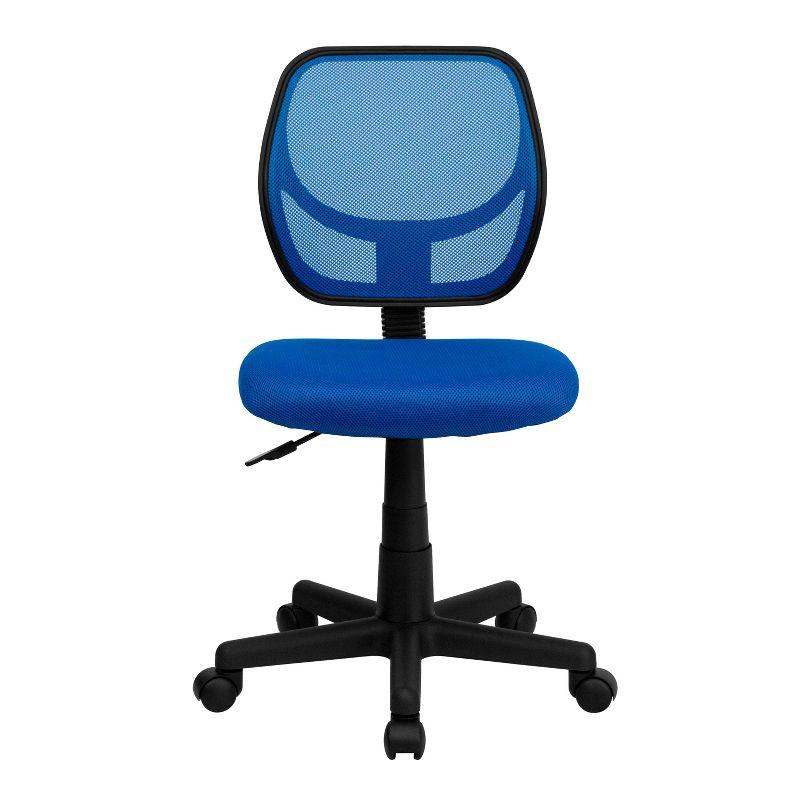 Flash Furniture Low Back Blue Mesh Swivel Task Office Chair
