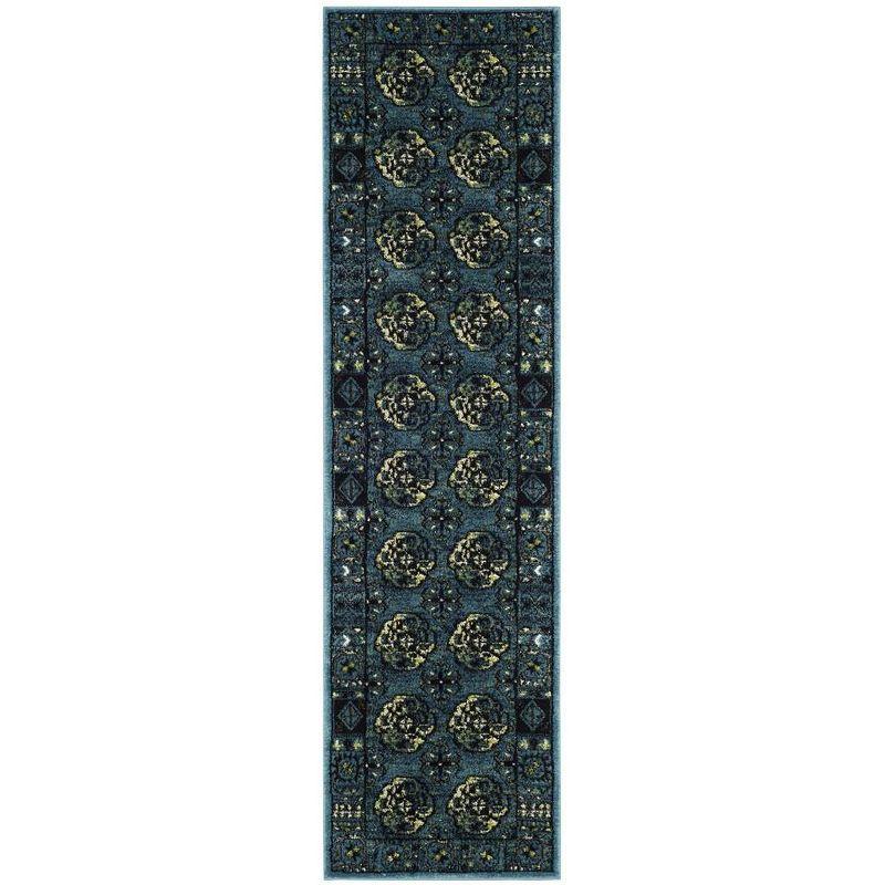 Vintage Hamadan VTH212 Power Loomed Indoor Runner Rug - Blue/Multi - 2'3"x8' - Safavieh