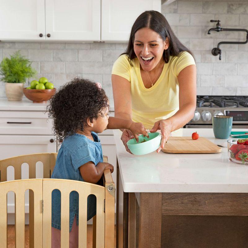 Guidecraft Contemporary Kitchen Helper Foldable Step Stool