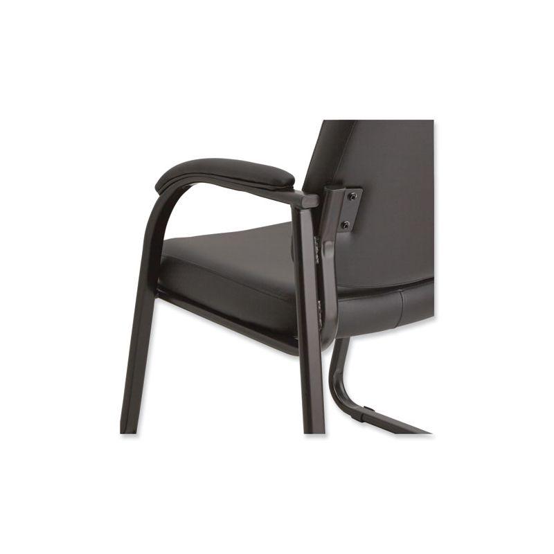 Alera® Reception Faux Leather Seat Waiting Room Chair with Metal Frame