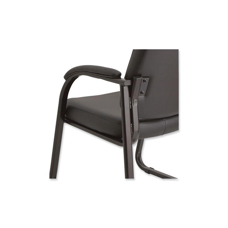 Reception Faux Leather Seat Waiting Room Chair with Metal Frame