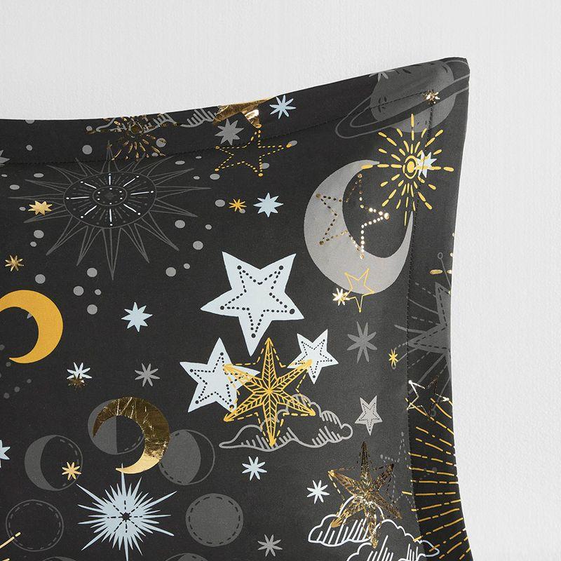 Mi Zone Kids Celia Blush/Gold Starry Sky Metallic Print Comforter Set