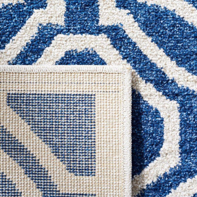 Amherst AMT411 Power Loomed Runner Rug - Navy/Ivory - 2'3"x11' - Safavieh.